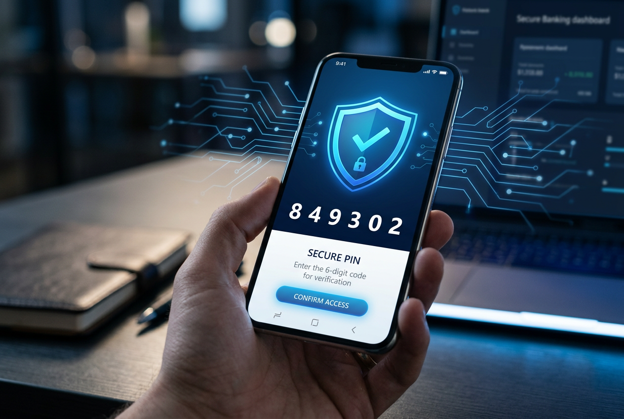 Abstract representation of secure mobile payment technology
